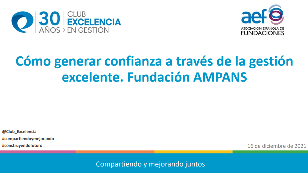 Experiencia con el Modelo EFQM - Fundación Ampans