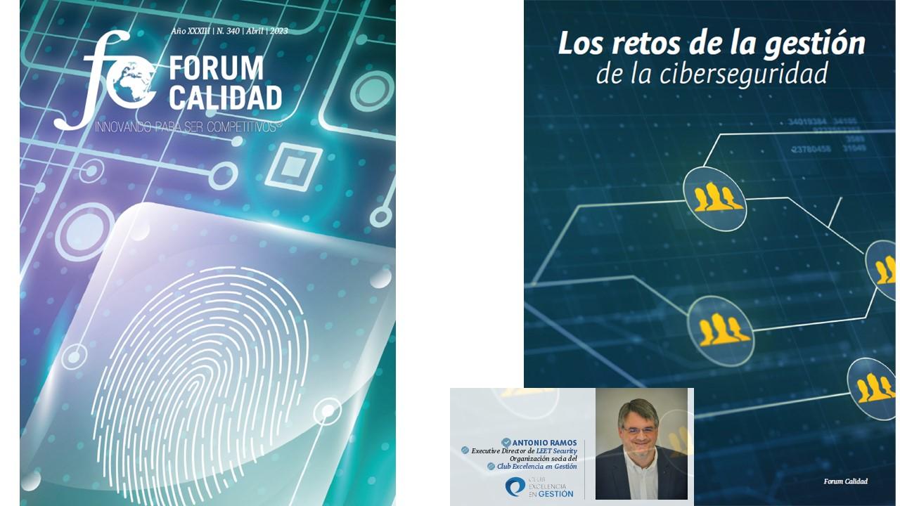 Artículo en Forum Calidad nº 340: Los retos de la gestión de la ciberseguridad_portada