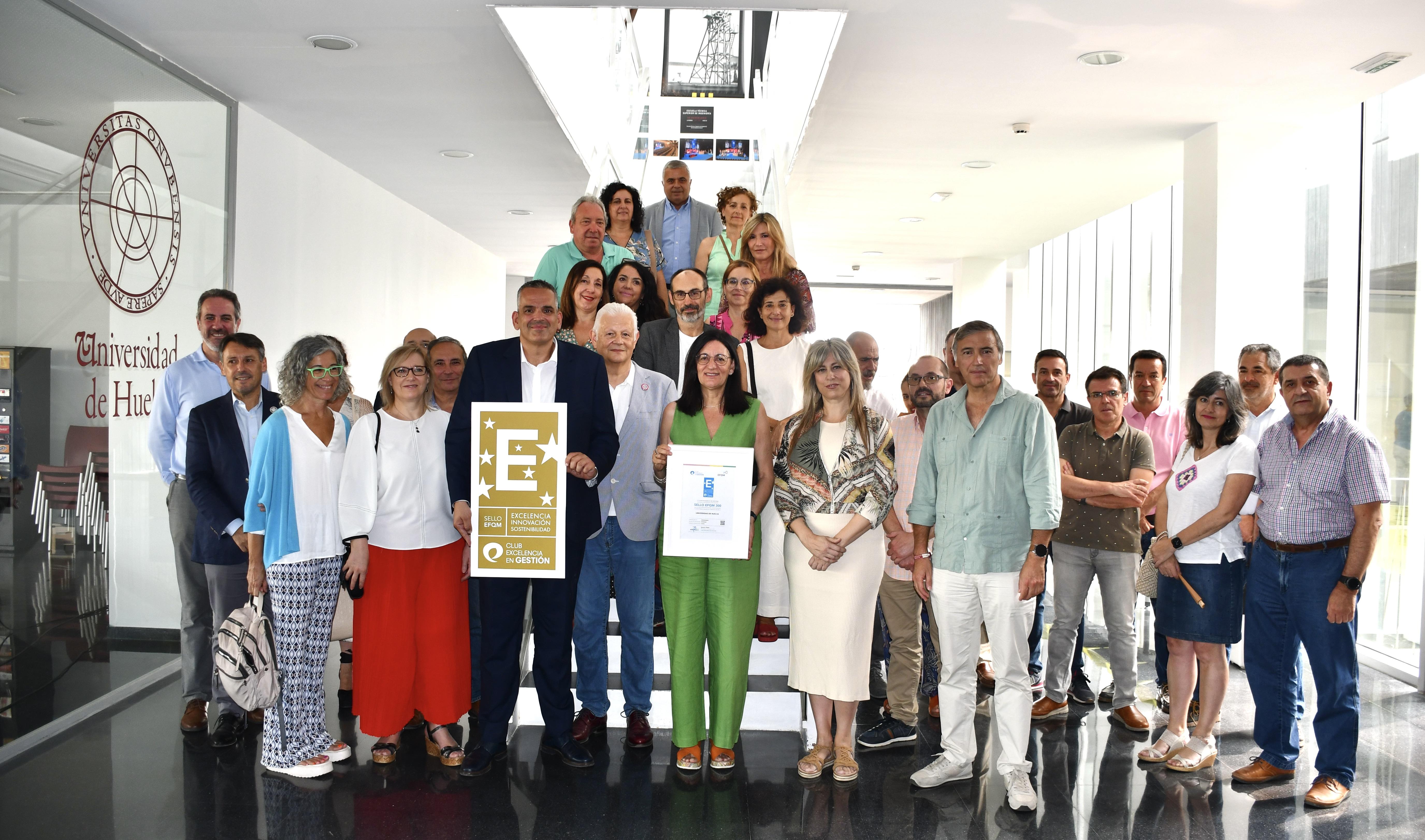 La Universidad de Huelva arranca su camino hacia la excelencia con un Sello EFQM 300