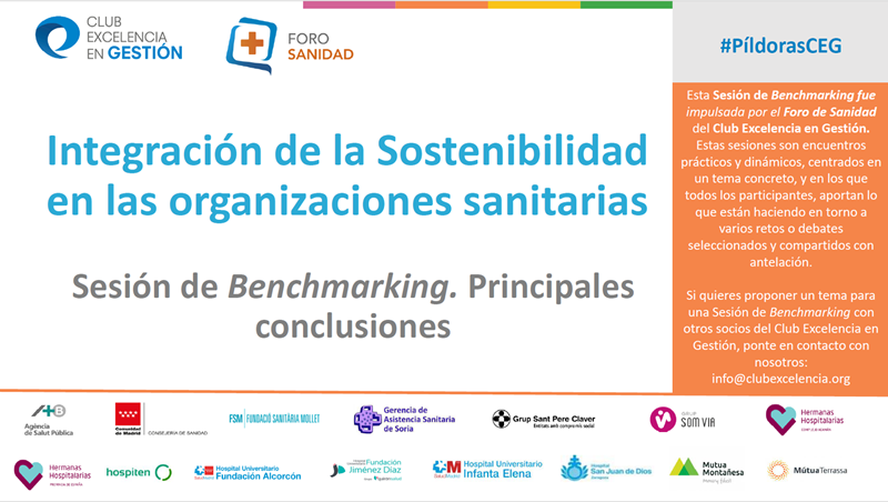 Integración de la sostenibilidad en las organizaciones sanitarias - Conclusiones