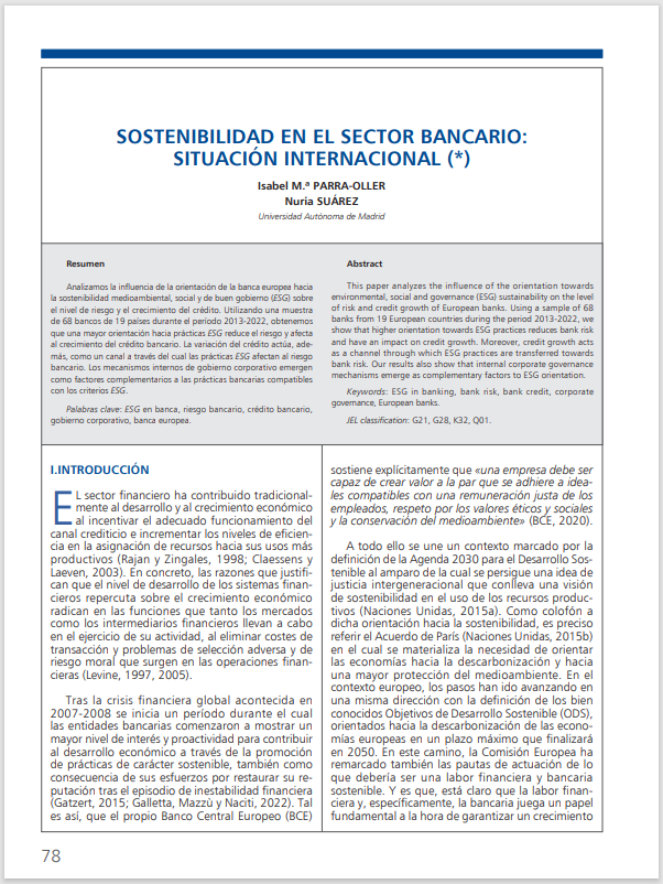 Sostenibilidad sector bancario